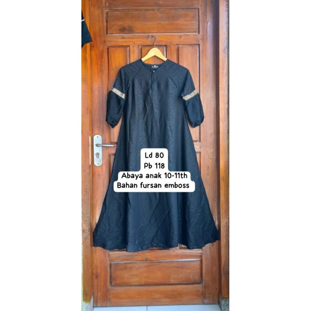 abaya gamis fursan emboss