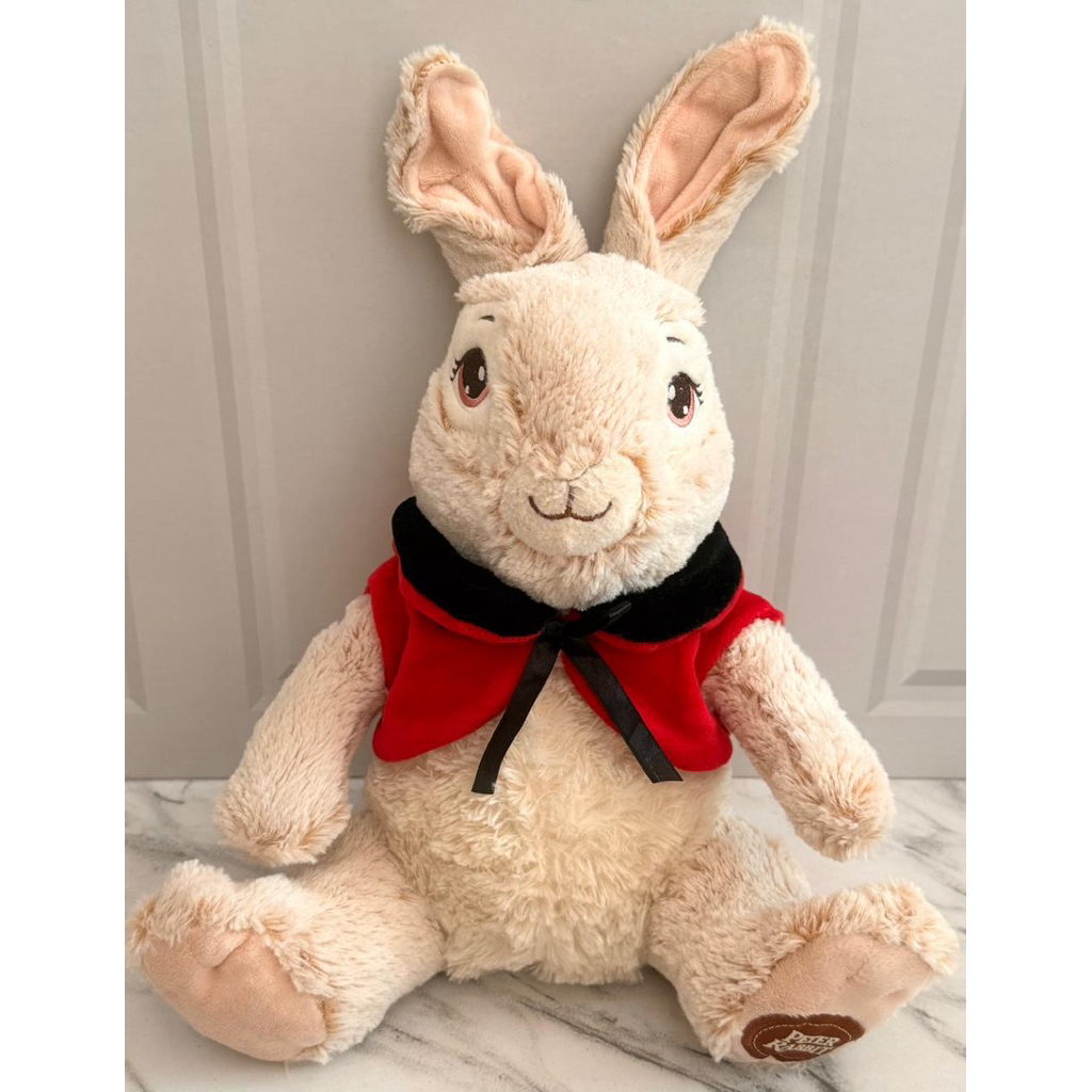 Boneka Plushie Flopsy Bunny Peter Rabbit Cap Kaki Peter Rabbit