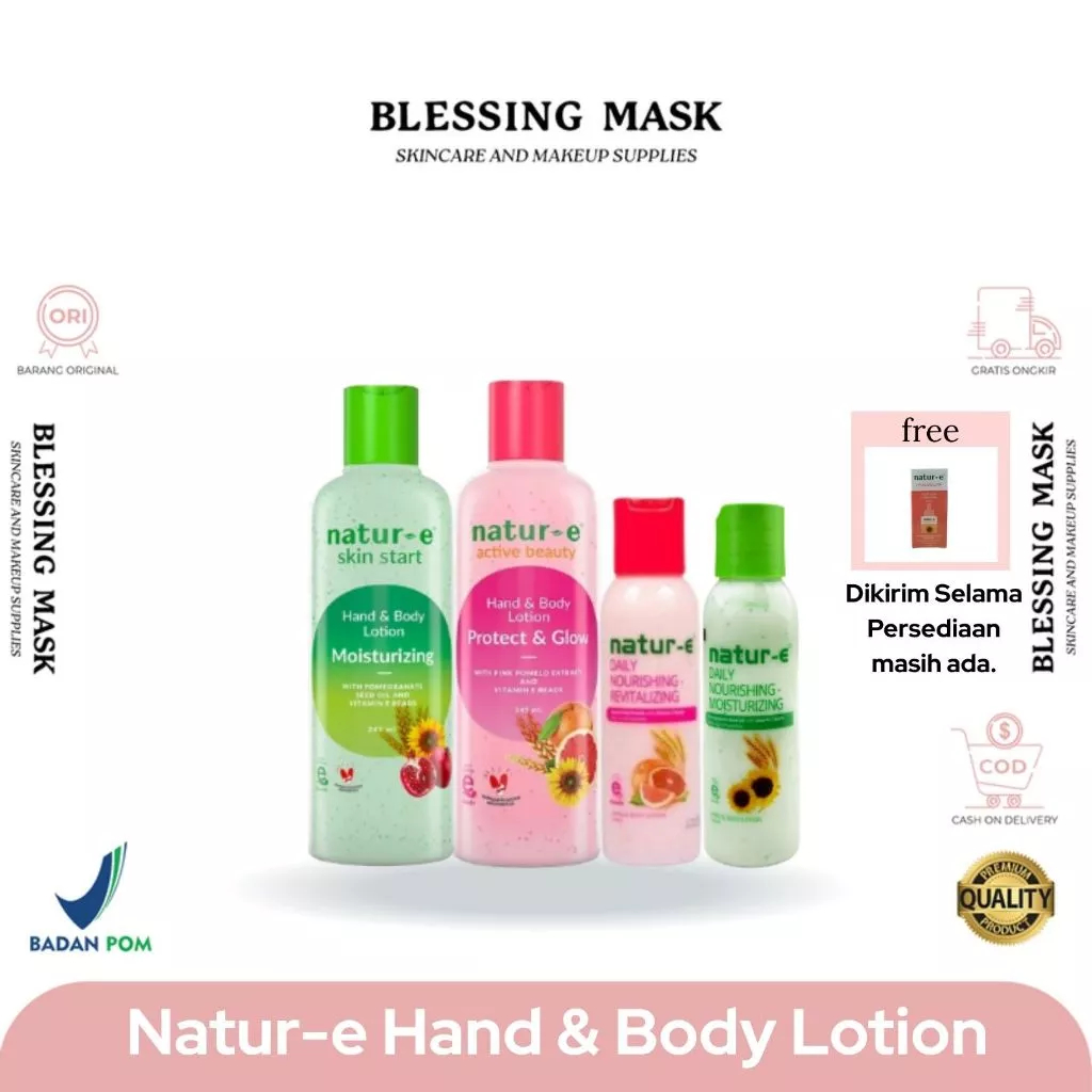 [LOTION MELEMBABKAN] Natur-E Skin Start Hand & Body Lotion Moisturizing 100ml-245 - Untuk Kulit Keri