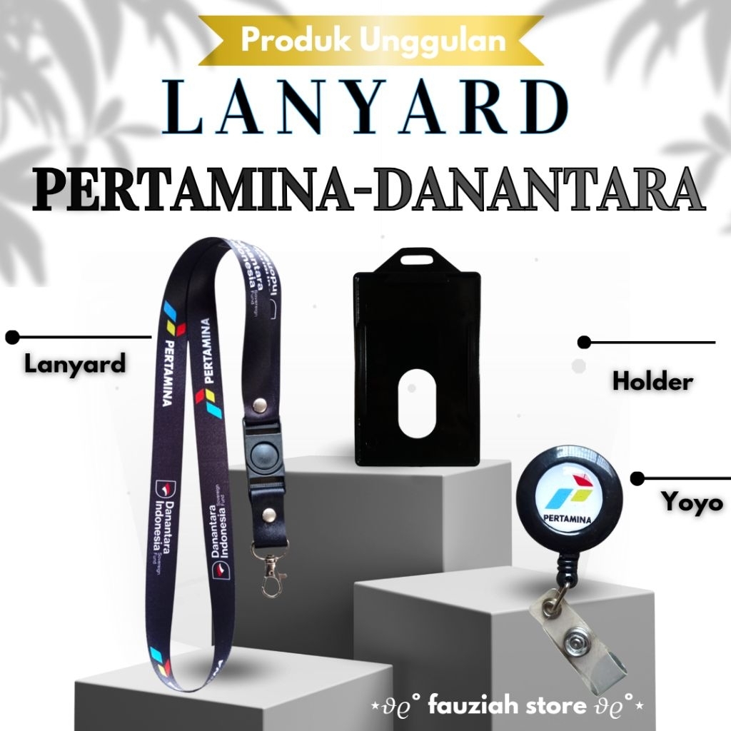 READY TALI ID CARD PERTAMINA-DANANTARA / LANYARD PERTAMINA-DANANTARA, LANYARD TERMURAH, KUALITAS PRE