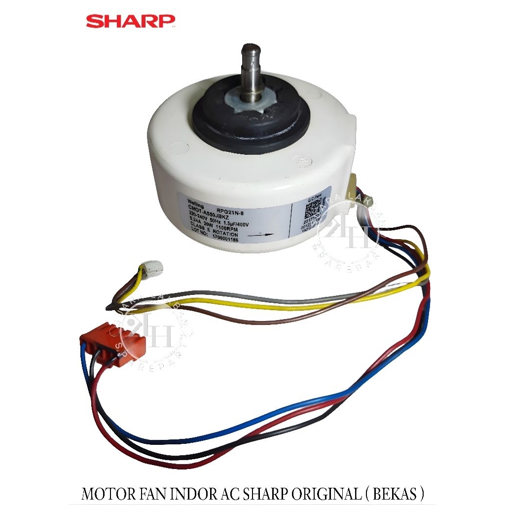FAN MOTOR AC SHARP ORIGINAL / CABUTAN BEKAS MOTOR INDOR AC SHARP