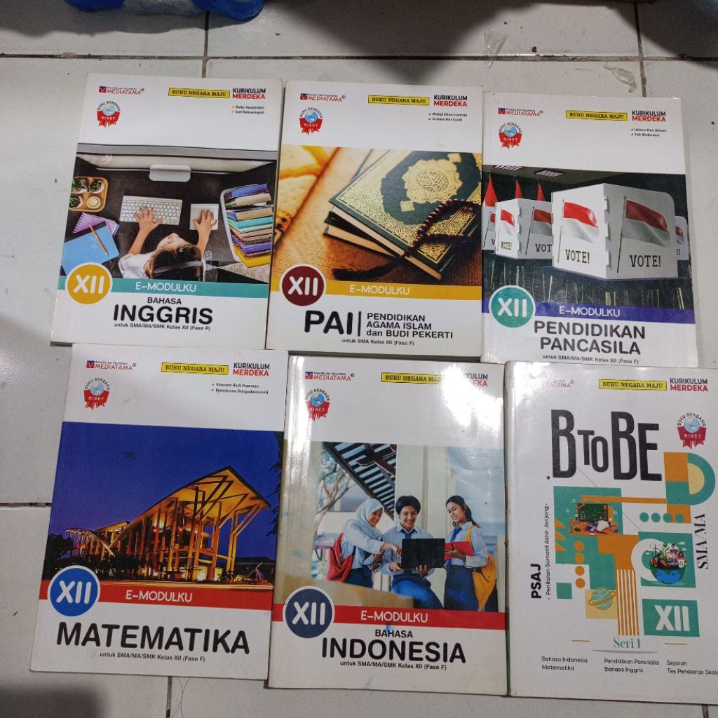Buku Bekas E- Modul Bahasa Indonesia, Matematika, Pendidikan Pancasila, PAI Pendidikan Agama Islam d