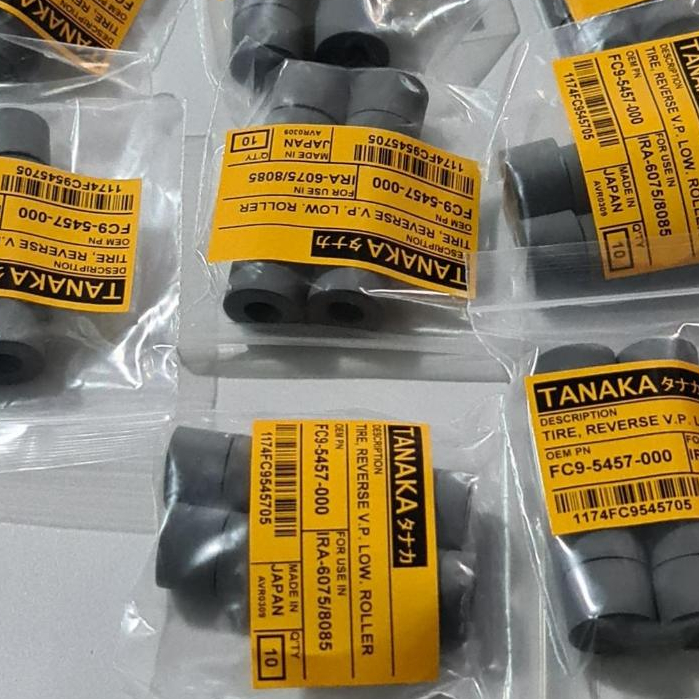 Karet Reverse V.P. Low Roller FC9 - 5457-000 IRA 6075  1 Set 4 PcsTanaka Jpn