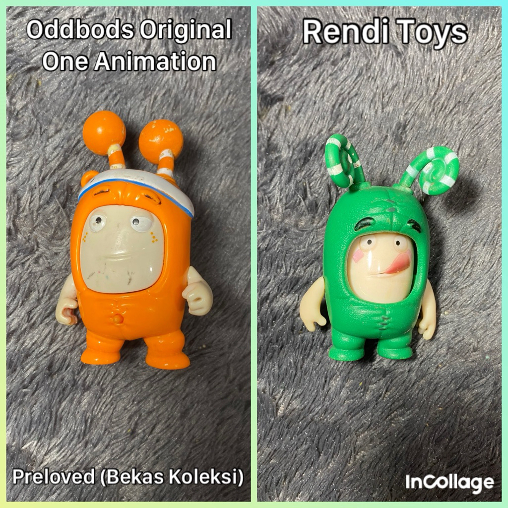 Oddbods Hijau Langka Mainan action Figure Original | Oddbods One Animation Rare Item