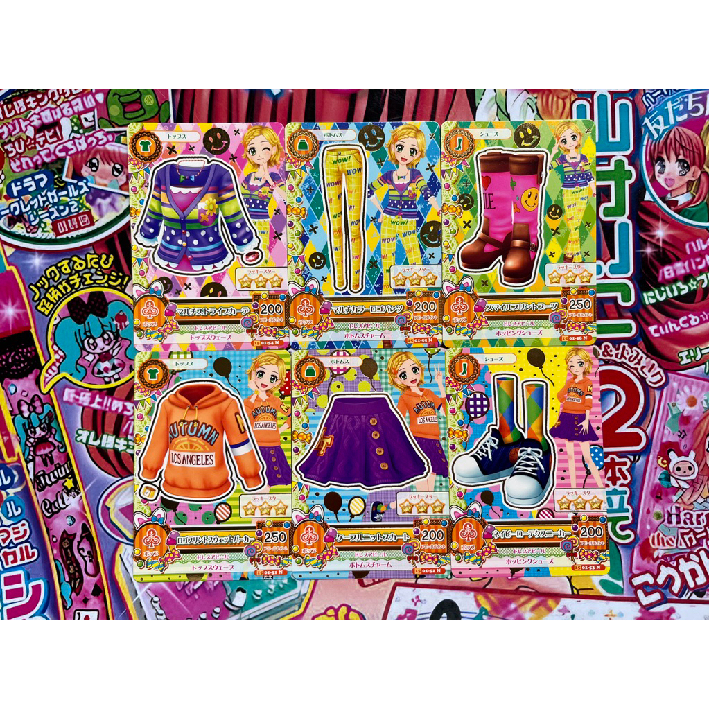 Kartu Aikatsu Japan Hinaki Shinjo Pop Normal Card Set Tops Bottoms Shoes Original Ori Asli Langka Ra