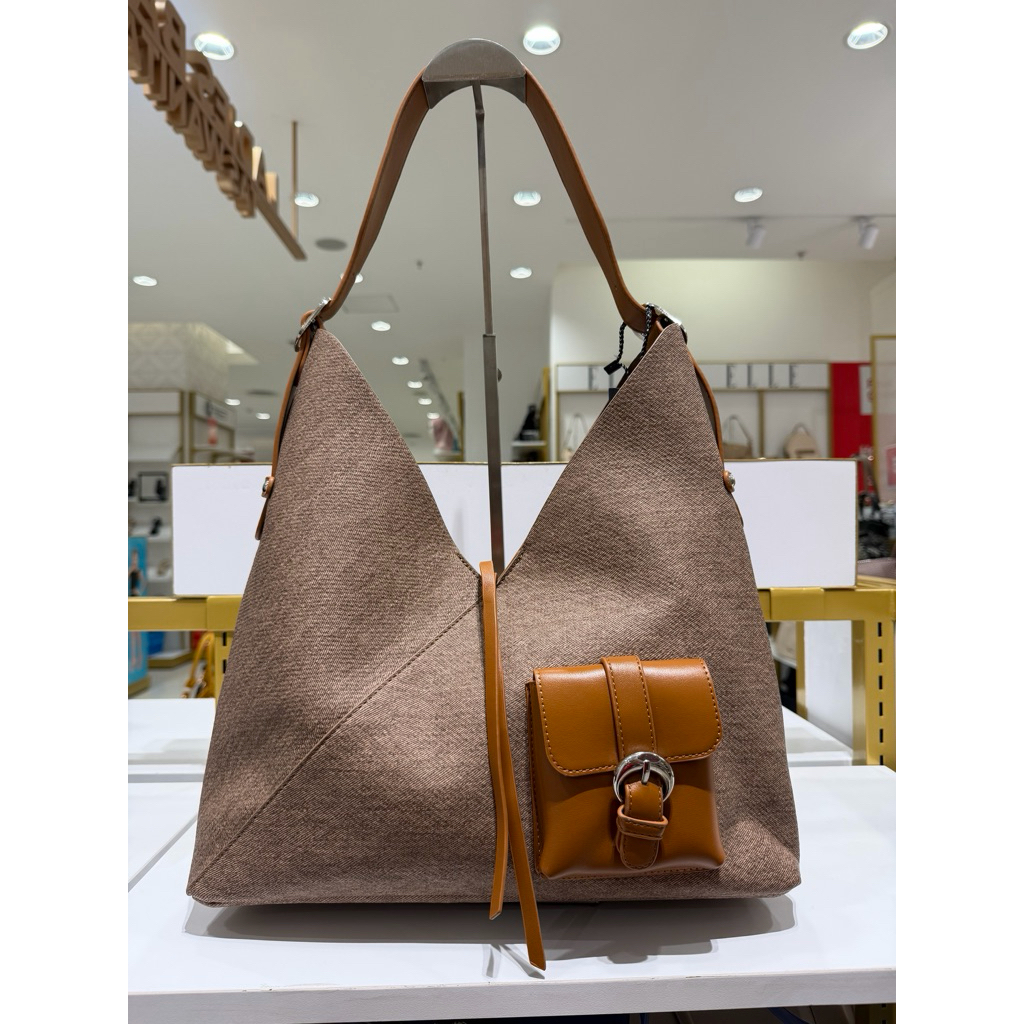 Tas Wanita Hobo Bellezza 24372 Original Depstore Mall Ori Tas Bahu Shoulder Bag Motif Denim