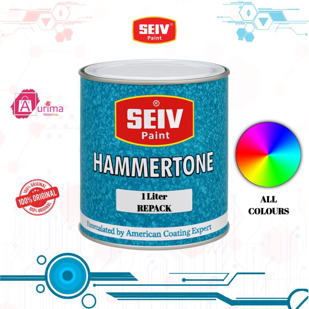 CAT DUCO SEIV PAINT HAMMERTONE - CAT BESI BERKUALITAS TAHAN PANAS ANTI KARAT MUDAH KERING REPACK