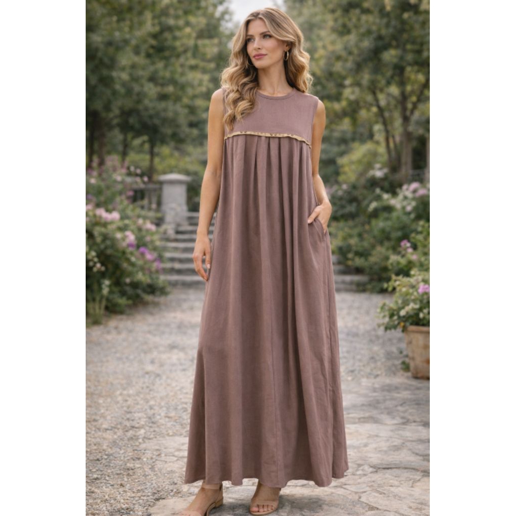 gamis inner crincle lengan pendek