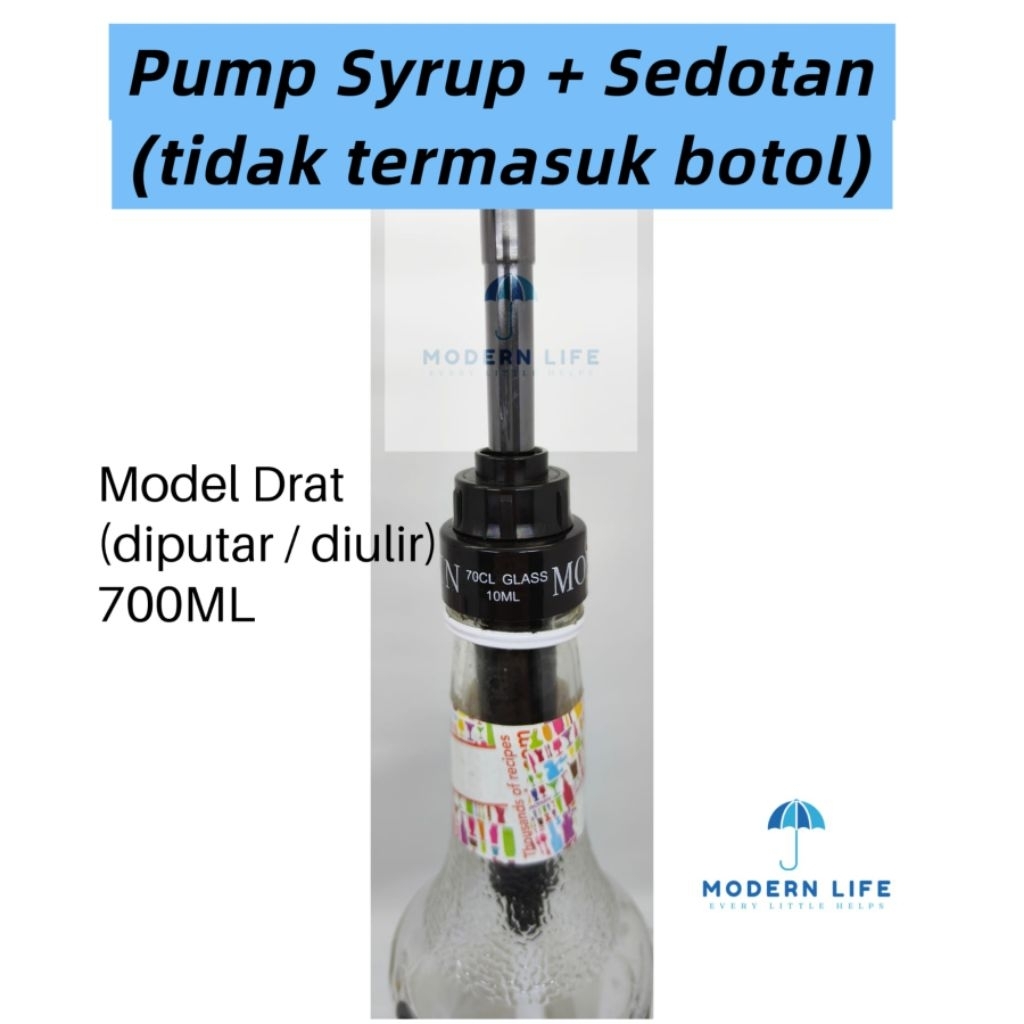 Pump Syrup Monin model drat ulir sirup