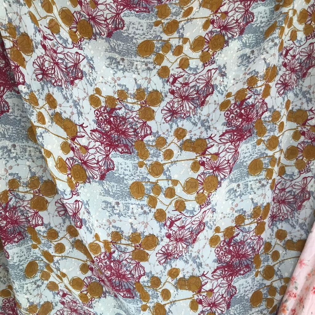 Kain ceruti motif ~ kain ceruti motif bunga ~ kain ceruty motif bunga Dahlia ~ kain ceruti bunga (dw