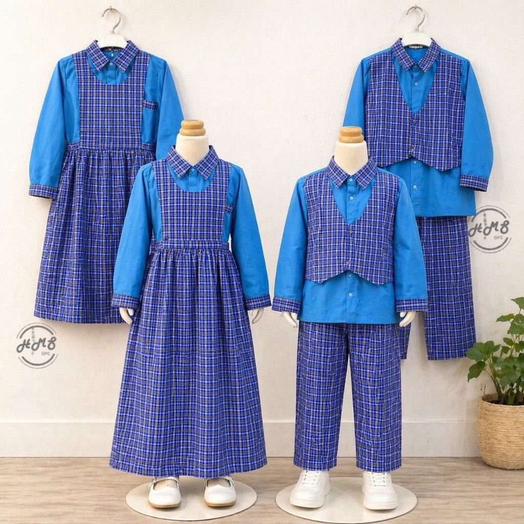 baju seragam, muslim TK/TPQ kodok biru baby