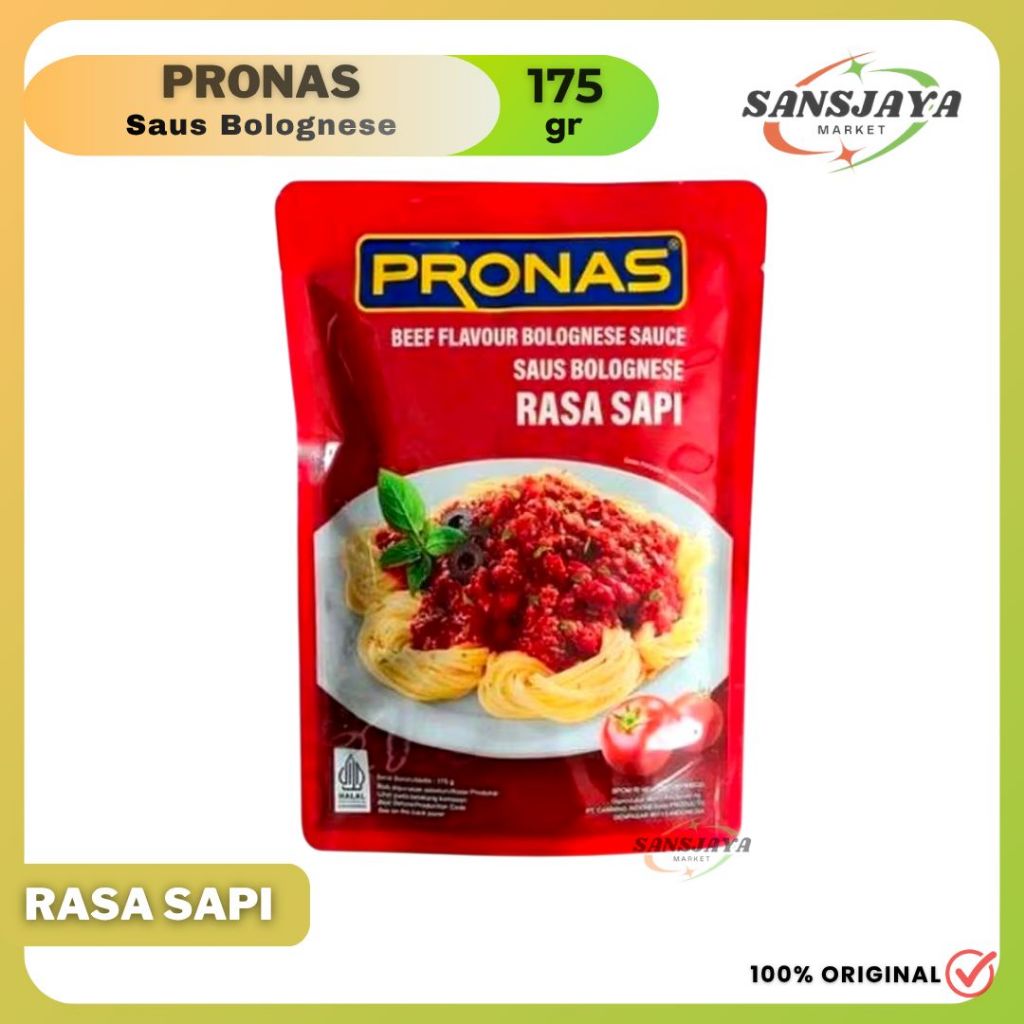 Pronas Bolognese Sauce Sapi 175 gr