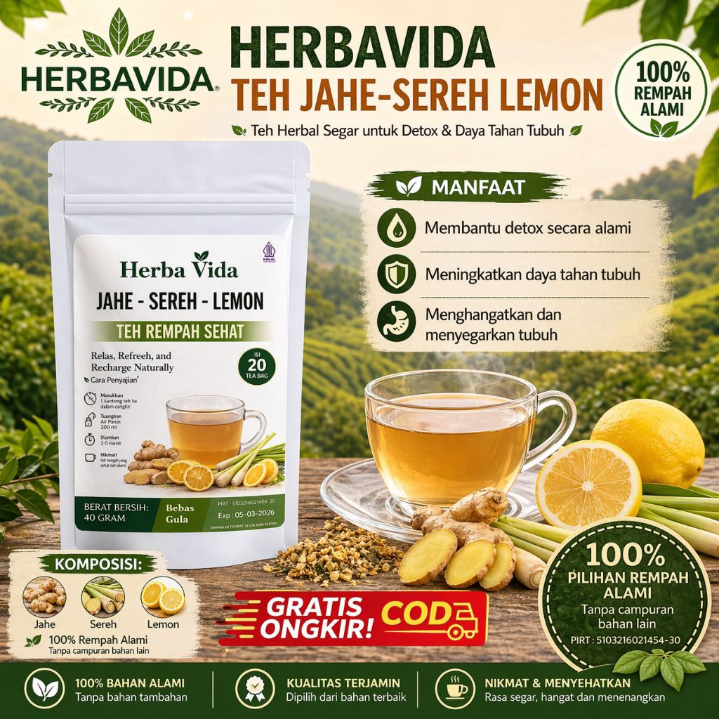 TEH JAHE SEREH LEMON