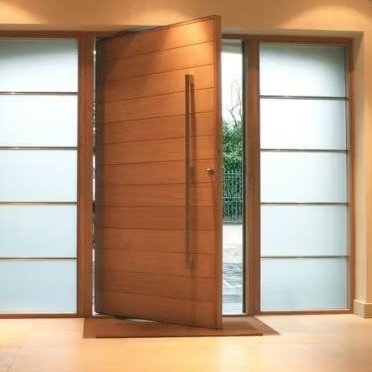 pintu utama single kayu merbau papua