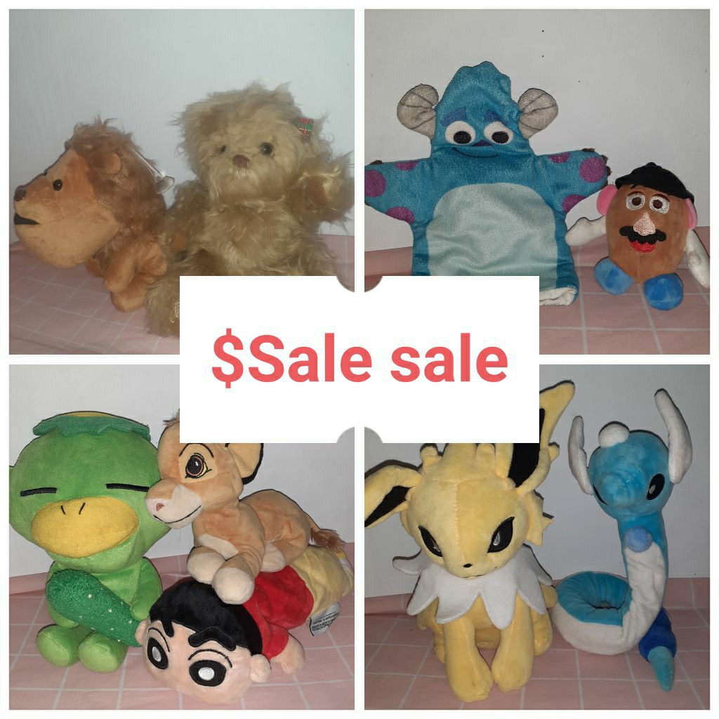 CLEARANCE SALE PL Boneka ganci simba lion king pokemon jolteon dragonair kappa karakter monster inc 
