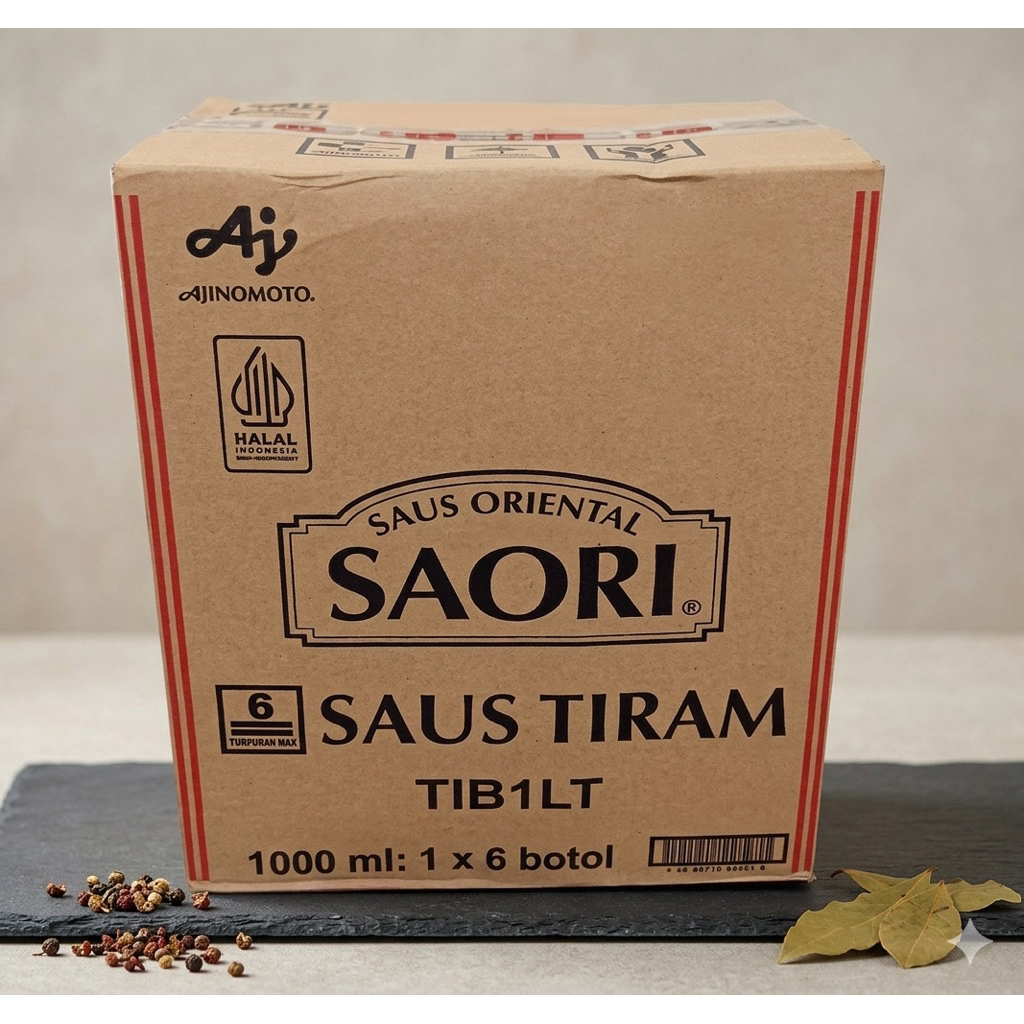 Saori Saos Tiram 1 liter 1 dus isi 6 pcs