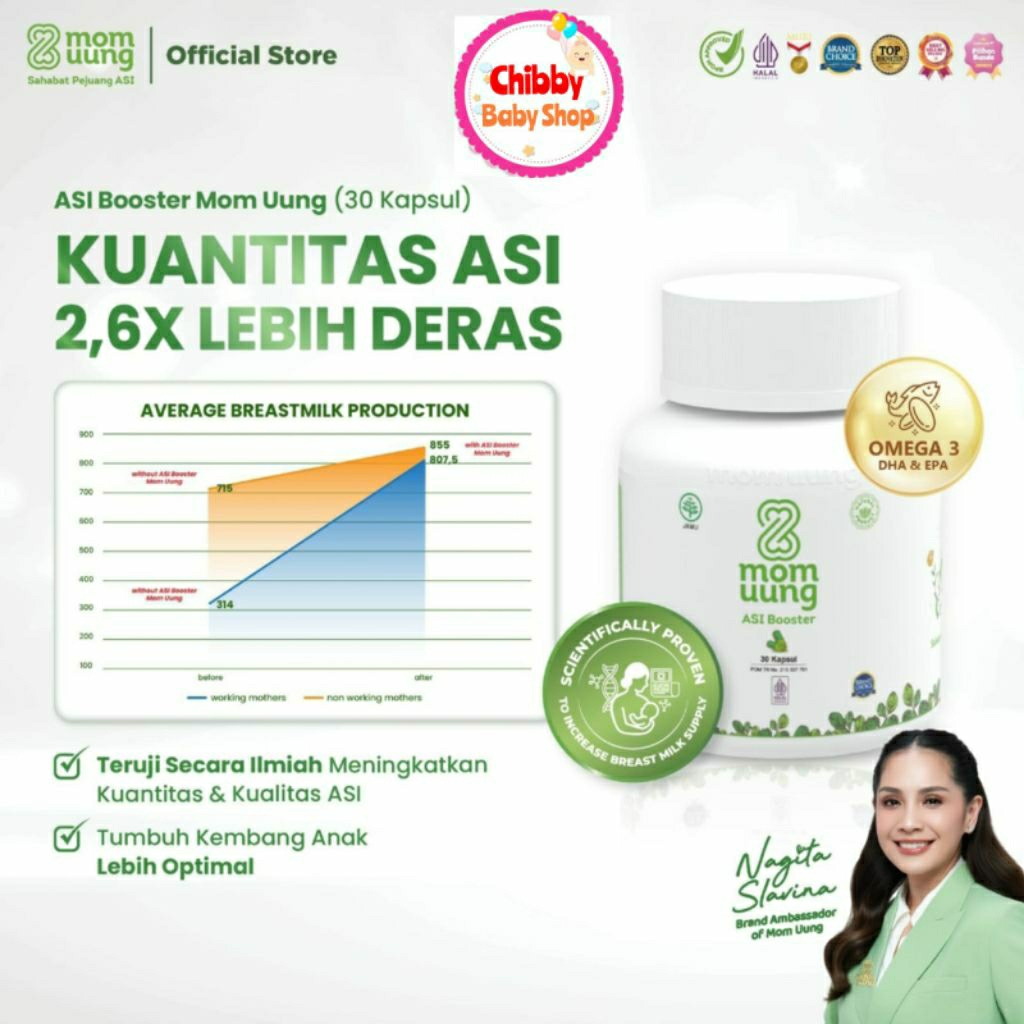 MOM UUNG Booster Asi  60 kapsul EXP TERBARU