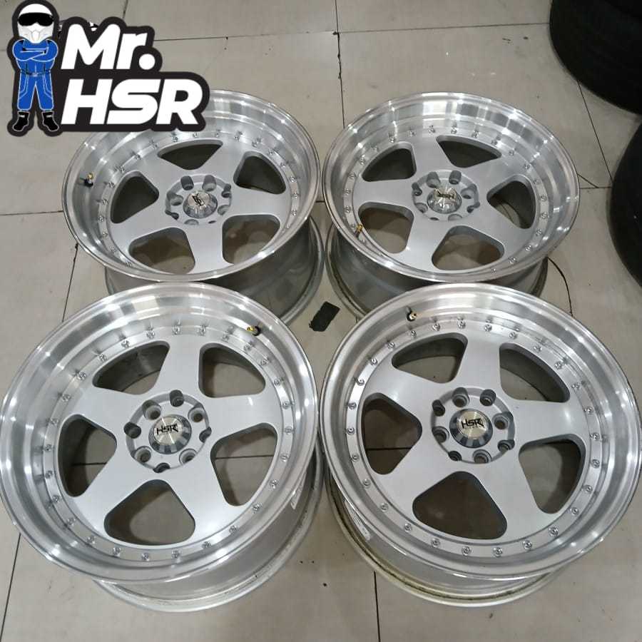 Velg Mobil Bekas Raxcing Hsr Burn Celong Ring 17 Lebar 8/9 Et 42/39 Pcd 8x100/114,3