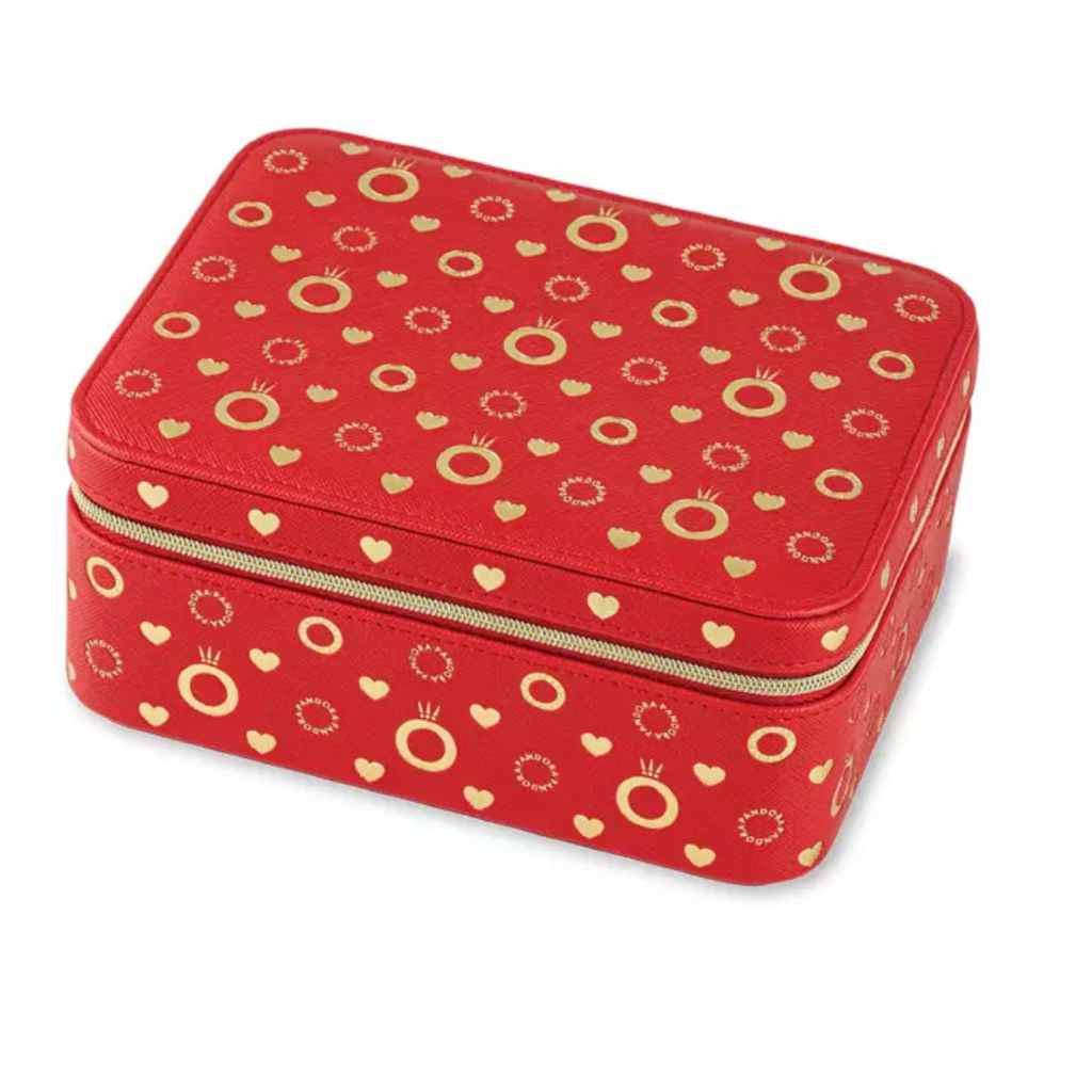 Pandora Jewelry Box 100% Original Red Colors/ Include Mirror and mini pouch / Medium Size