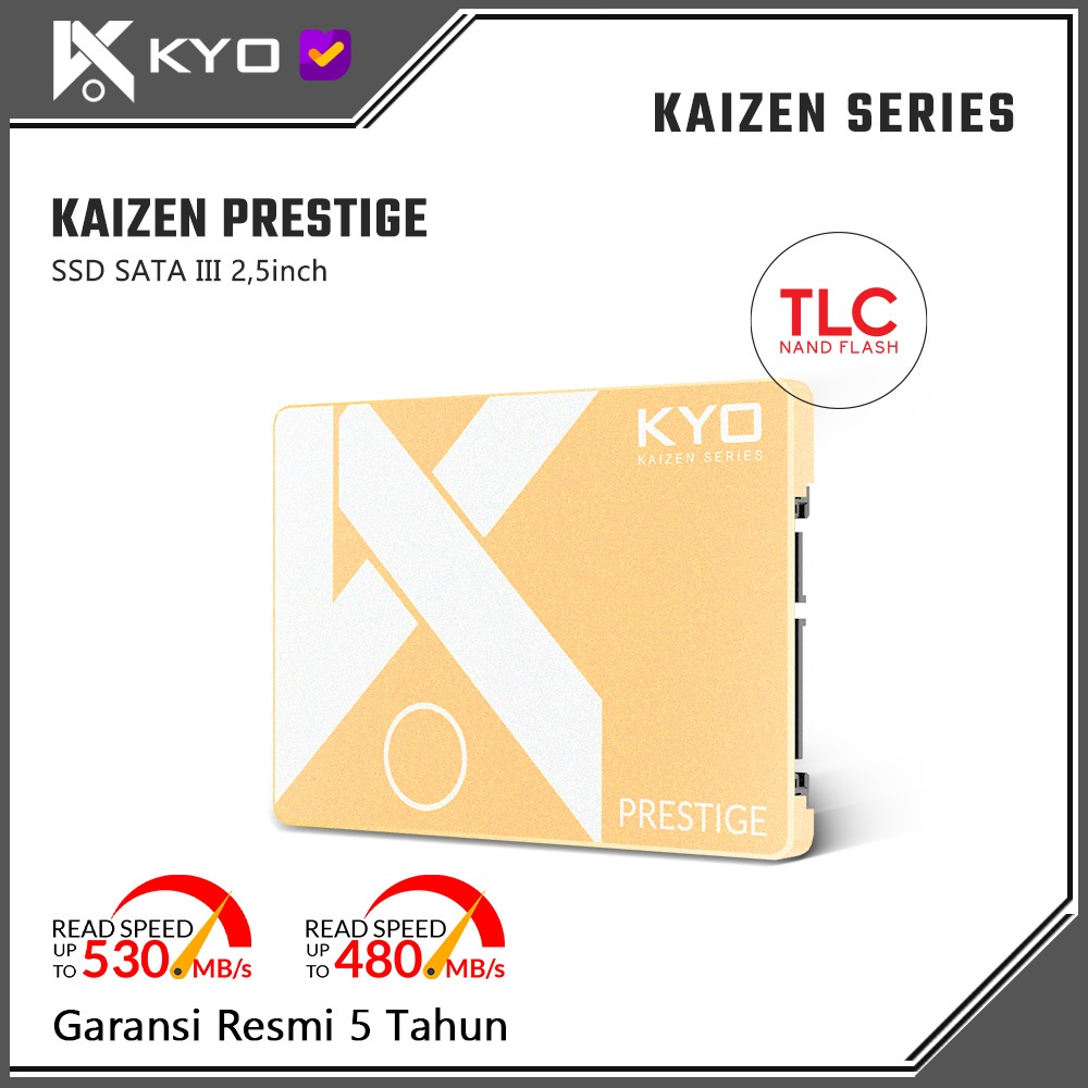 KYO KAIZEN PRESTIGE 2TB 4TB SSD PRESTIGE SATA III 2.5" 6GB/s SSD SATA 3 Garansi Resmi 5 Tahun