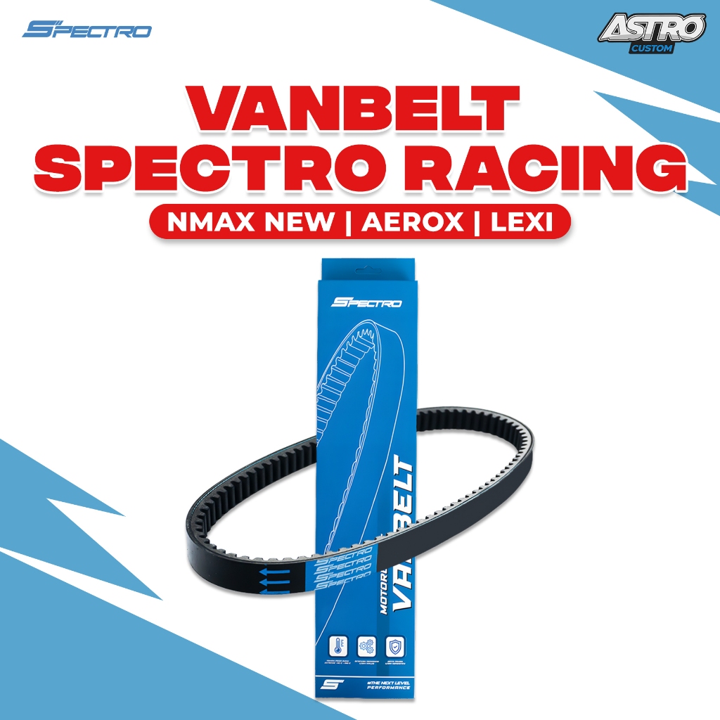 Spectro Vanbelt Nmax 155 Aerox Lexi 125 Mio M3 Fino Xride Soul GT 125 Mio J GT 115 Vbelt CVT Racing