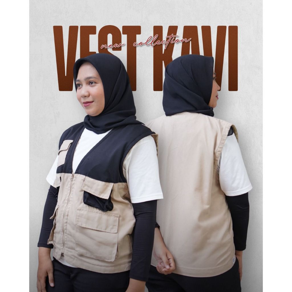 Vest Rompi Kavi Woodcrafy Cocok untuk Barista dan Seragam Event