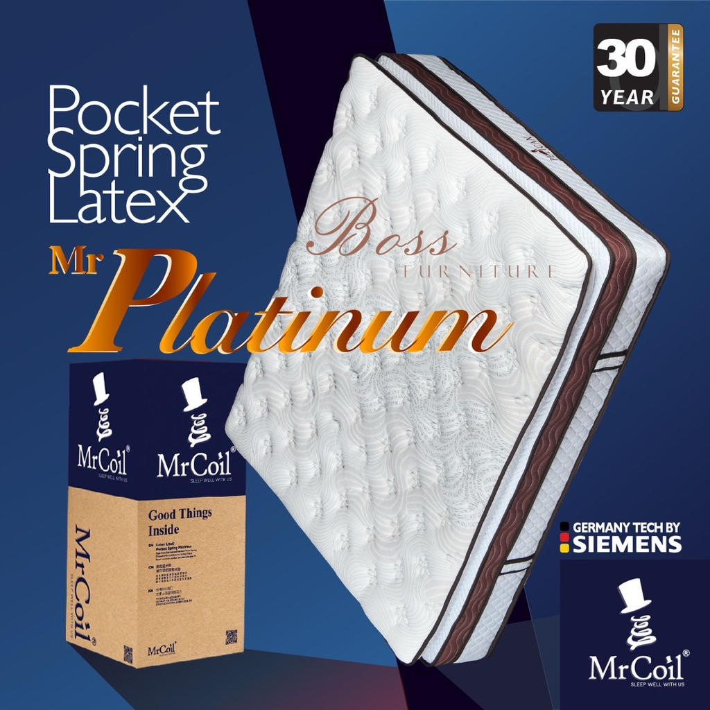 Kasur Springbed Mattrass In The Box Mr. Coil Springbed Dalam BOX Mr. Platinum POCKET SPRING PROMO GA