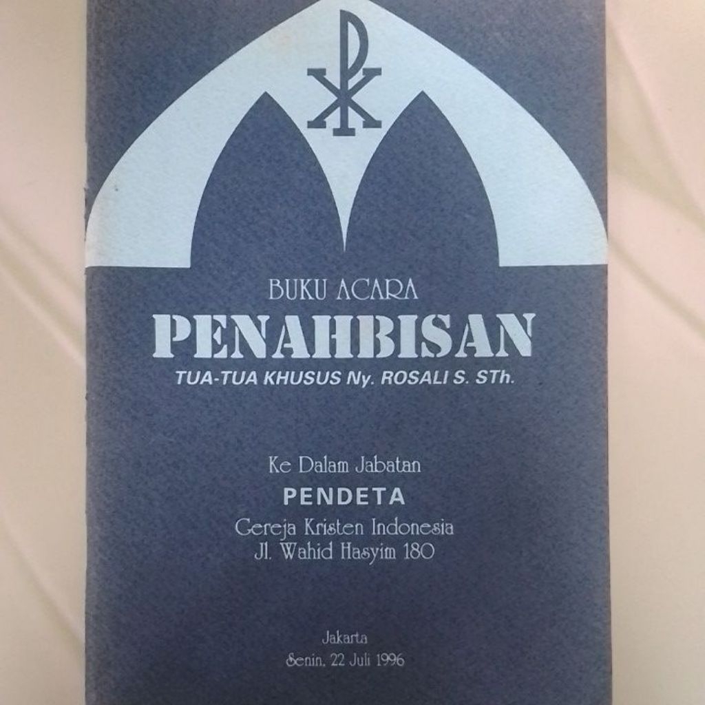 Buku Agama Kristen Buku Acara Penahbisan
