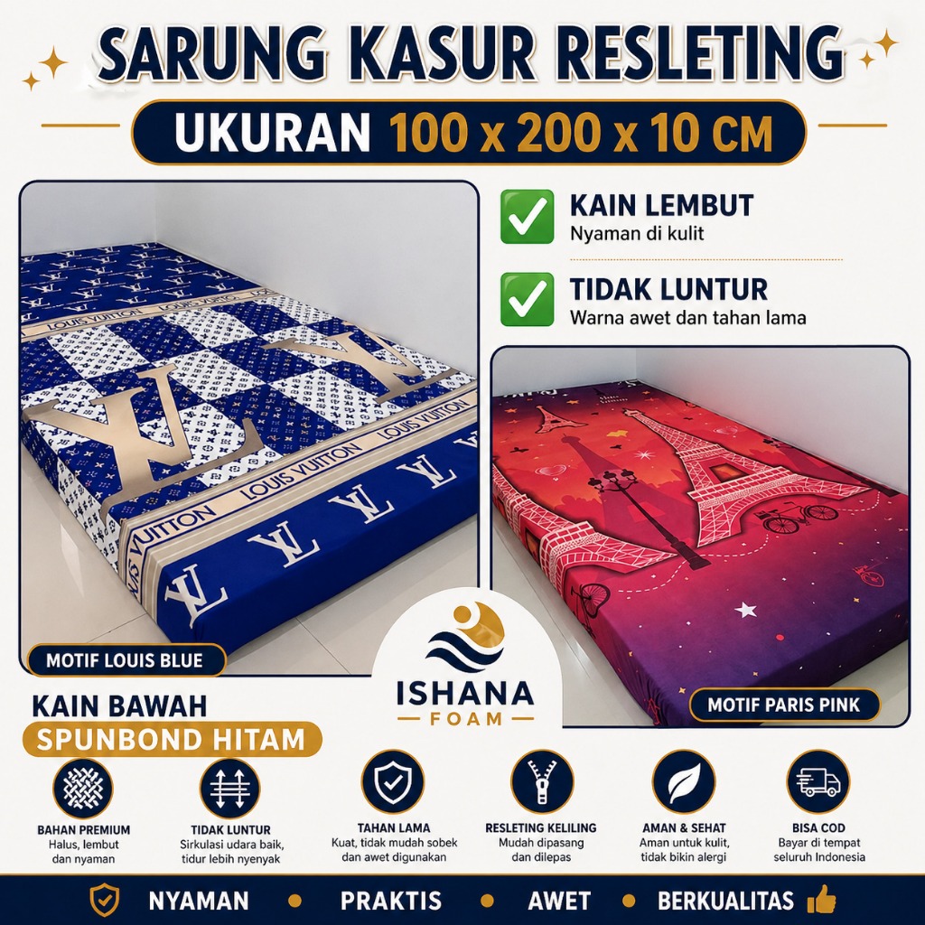 Sarung Kasur 200x100x10 Cm