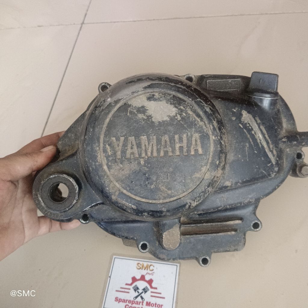 blok kanan tutup kopling yamaha crypton vega r lama ori standar