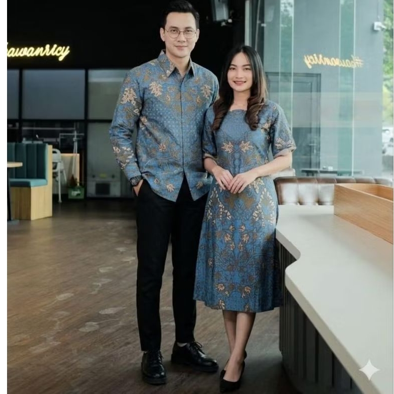 Batik Couple MoTif ADELIA Pasangan elegan premium modern