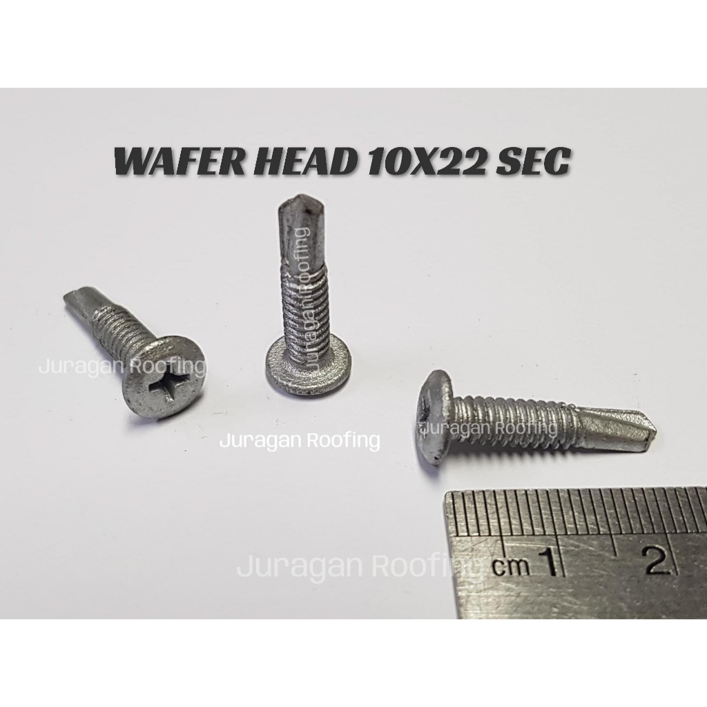 Sekrup SDS wafer head 10x22 SEC/sekrup baja ringan/hollow/sekrup wafer/baut wafer