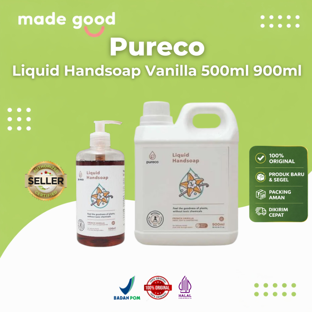 Pureco Liquid - Handsoap / Sabun Cuci Tangan Sehat Bersih 500ml 900 ml