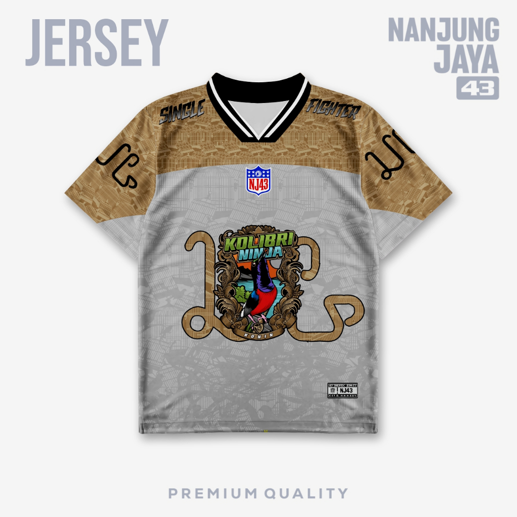 Kaos Jersey Konin Kholibri Ninja Bahan Dry fit Lebih lembut Dan Elegan - Konin