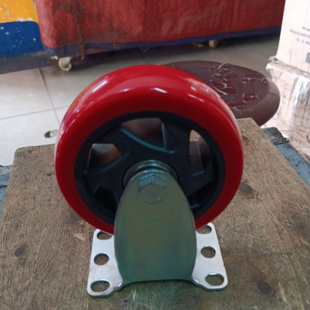 Roda pu medium 4inch mati MURAHHH roda troli 4"