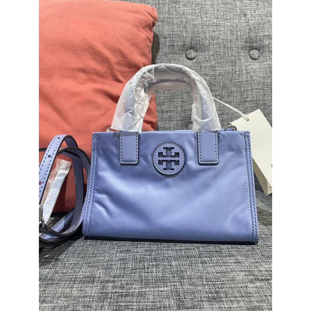 TB Ella Nylon Shine Mini Tote / Pale Iris