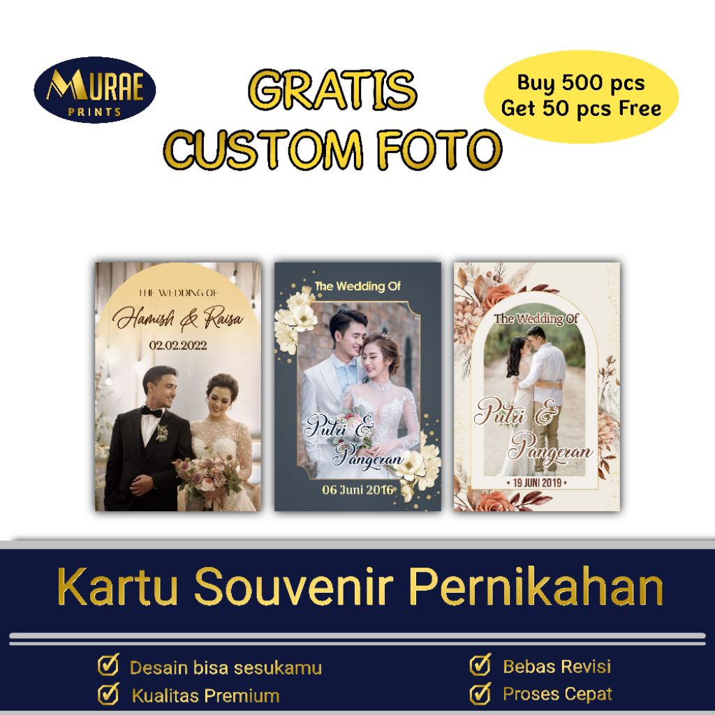 [TERMURAH] KARTU UCAPAN PERNIKAHAN SOUVENIR  CUSTOM MURAH-KARTU UCAPAN PERNIKAHAN-TAG SOUVENIR-KARTU