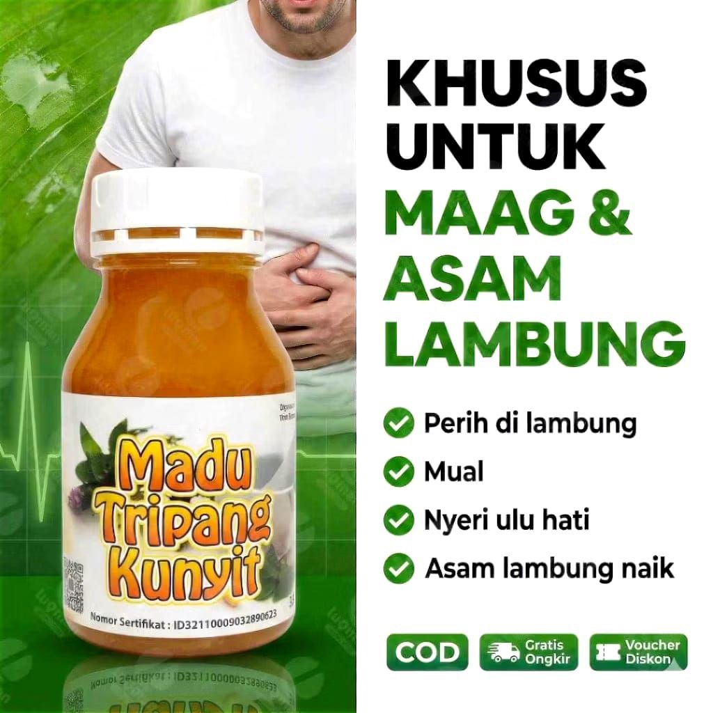 *PROMO* Madu Tripang Kunyit - Obat Herbal Alami untuk Maag, Asam Lambung, dan GERD
