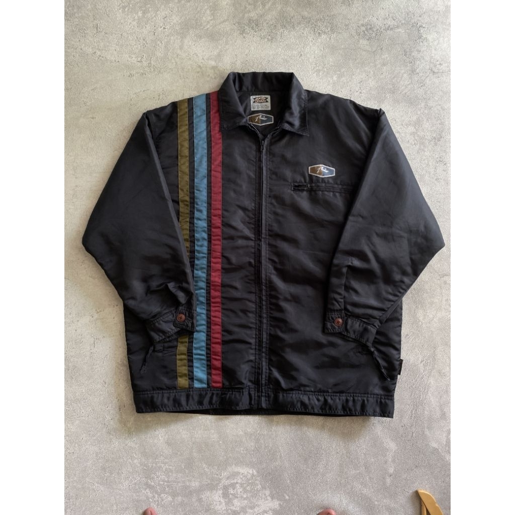 Vintage Rusty Nylon Quilted Jackets Like Vanson Motorcycle