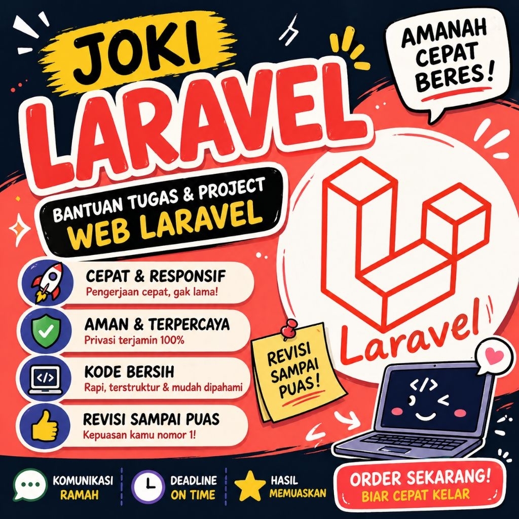 Jasa Laravel | Bantu Tugas & Project Web