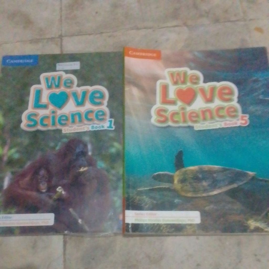 we love science STUDENT BOOK 1 DAN 5 CAMBRIDGE ORIGINAL BEBAS CORETAN harga satuan