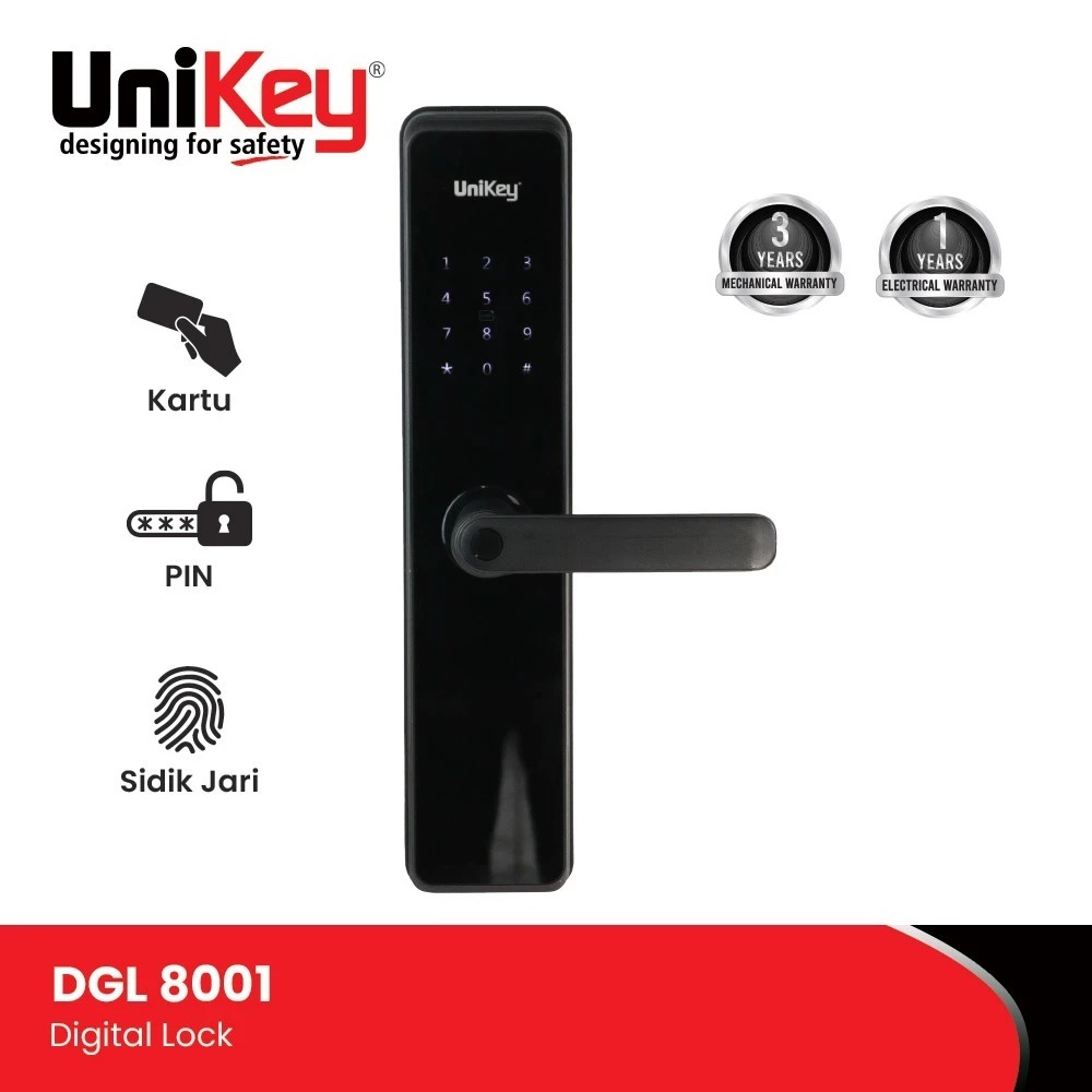 GAGANG PINTU UniKey Digital Lock DGL 8001 Kunci Pintu Digital