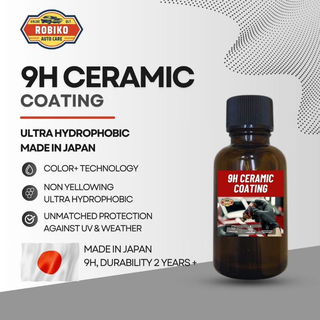 Nano Ceramic Coating Mobil Motor Robiko 9H Made in Japan
