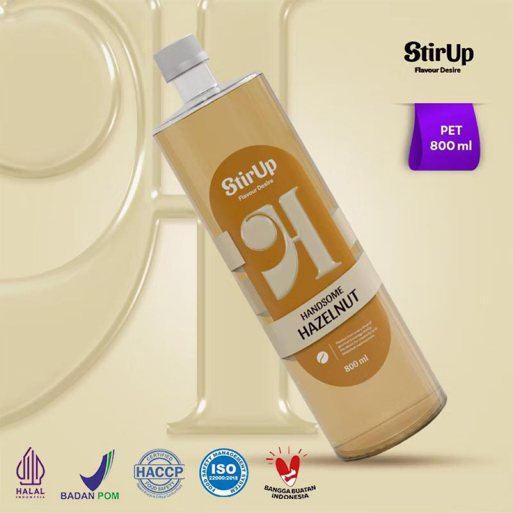 StirUp Syrup Handsome Hazelnut - Gourmet Syrup rasa Hazelnut