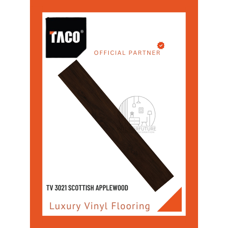 Vinyl Plank Taco Flooring 3mm TV - 3021 Scottish Applewood, per box