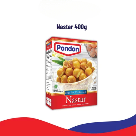Pondan Nastar Tepung Kue Kering Fruit Jam Cooking Mix Kuker Nanas Siap Pakai 400g