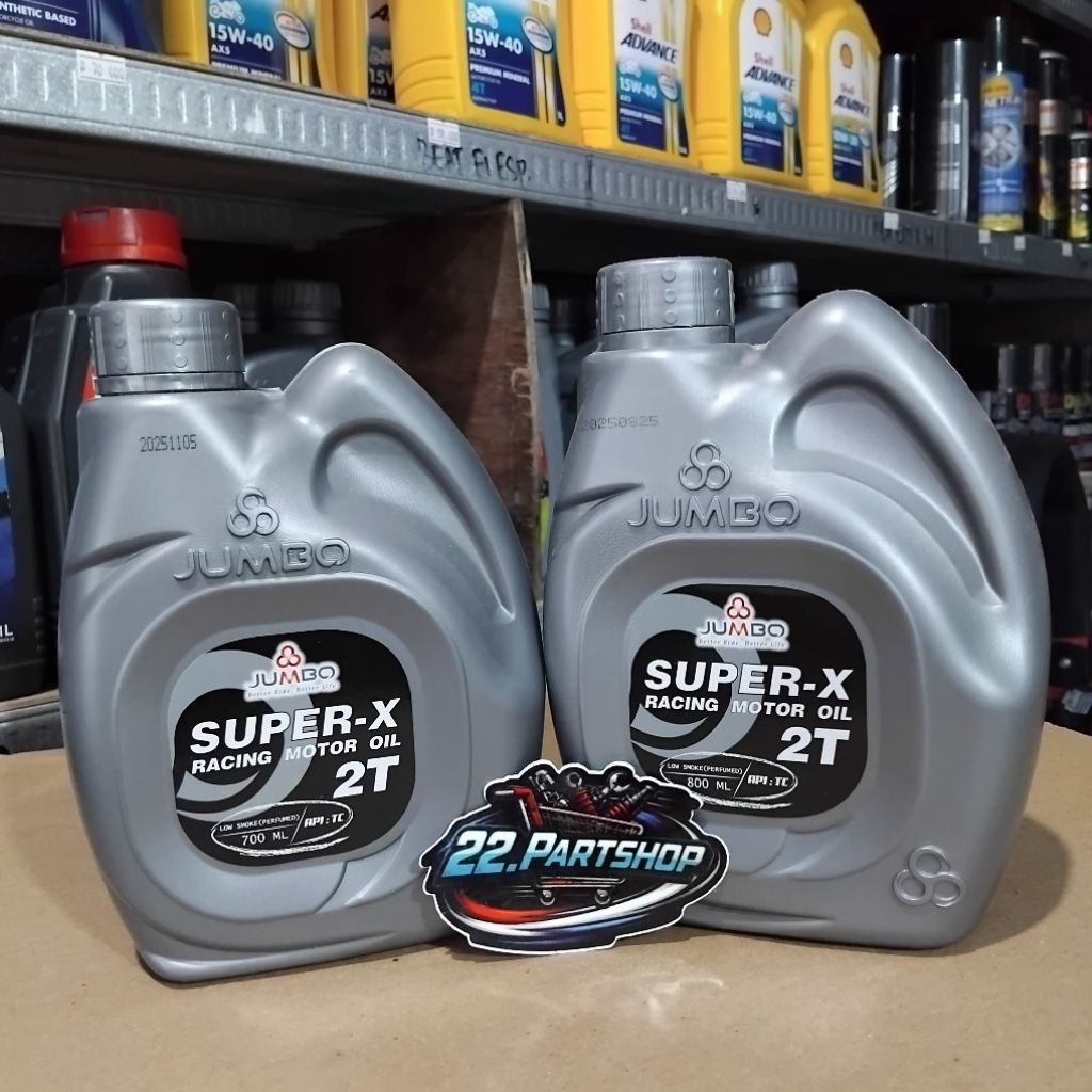 OLI SAMPING 2TAK JUMBO SUPER -X 2T 0,8 LITER OLI SAMPING RACING 2TAK WANGI
