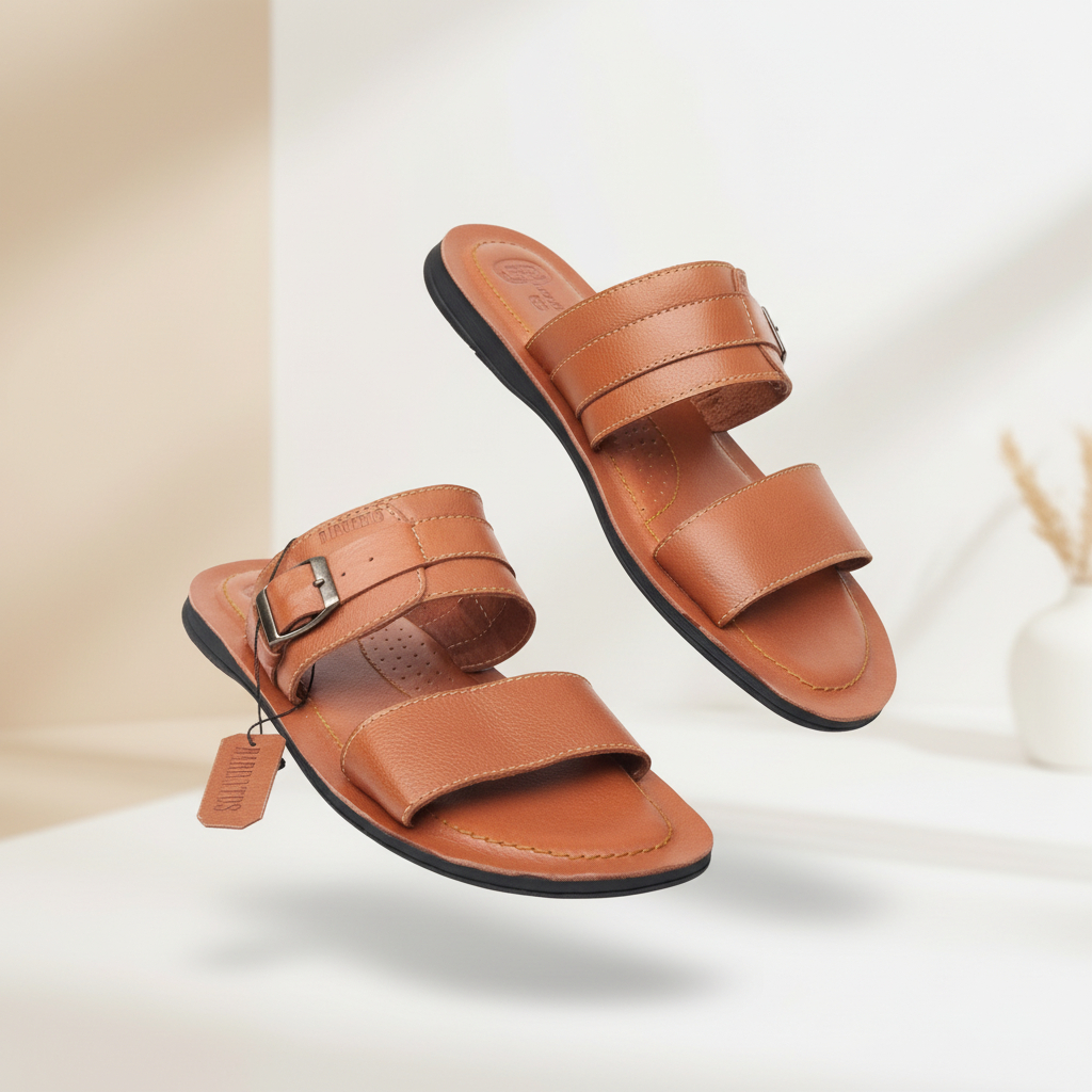 Sigma x Barbatos Sandal Kulit Ban Dua Sandal Kulit Pria Sandal Kyoto