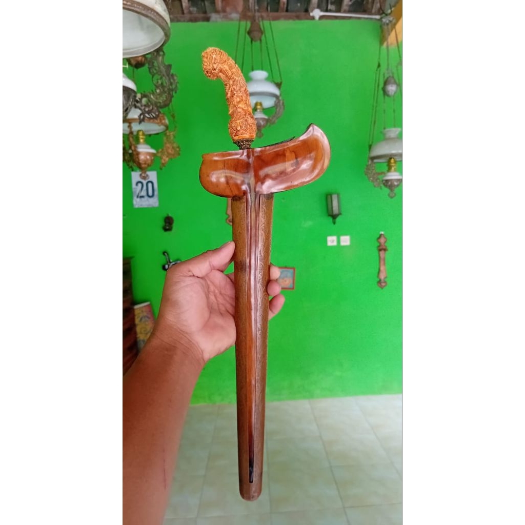 Keris Naga Liman  Luk 5 Tanggunh Majapahit Sepuh , Pamor Pedaringan Kebak , Deder Donoriko