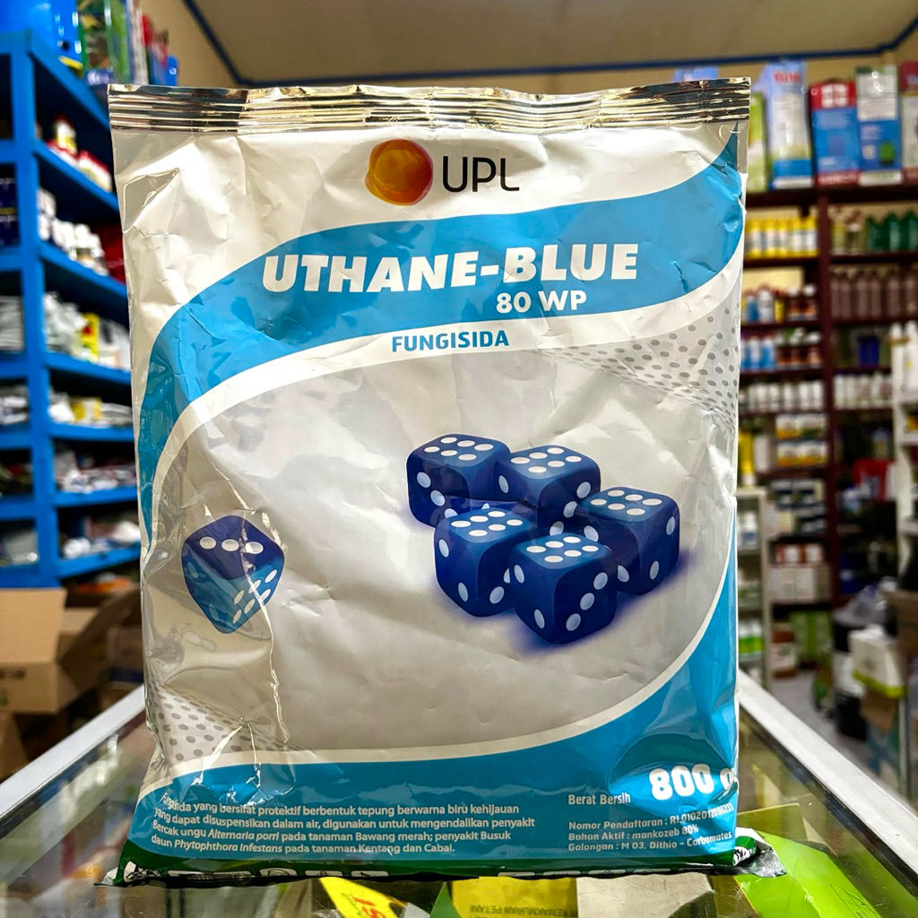 Fungisida UTHANE BLUE 80 Wp Kemasan 800 Gram - Fungisida Pembasmi Jamur Uthane Blue